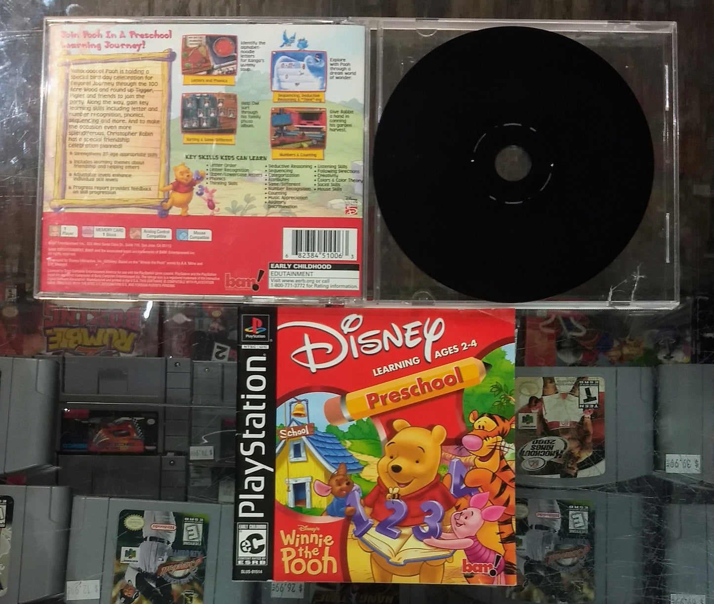 DISNEY'S WINNIE THE POOH: PRESCHOOL (PLAYSTATION PS1) - jeux video game-x