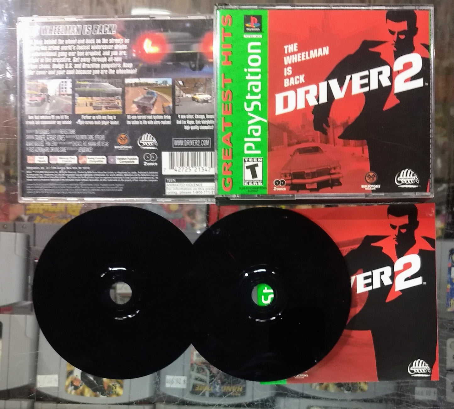 DRIVER 2: THE WHEELMAN IS BACK GREATEST HITS (PLAYSTATION PS1) - jeux video game-x