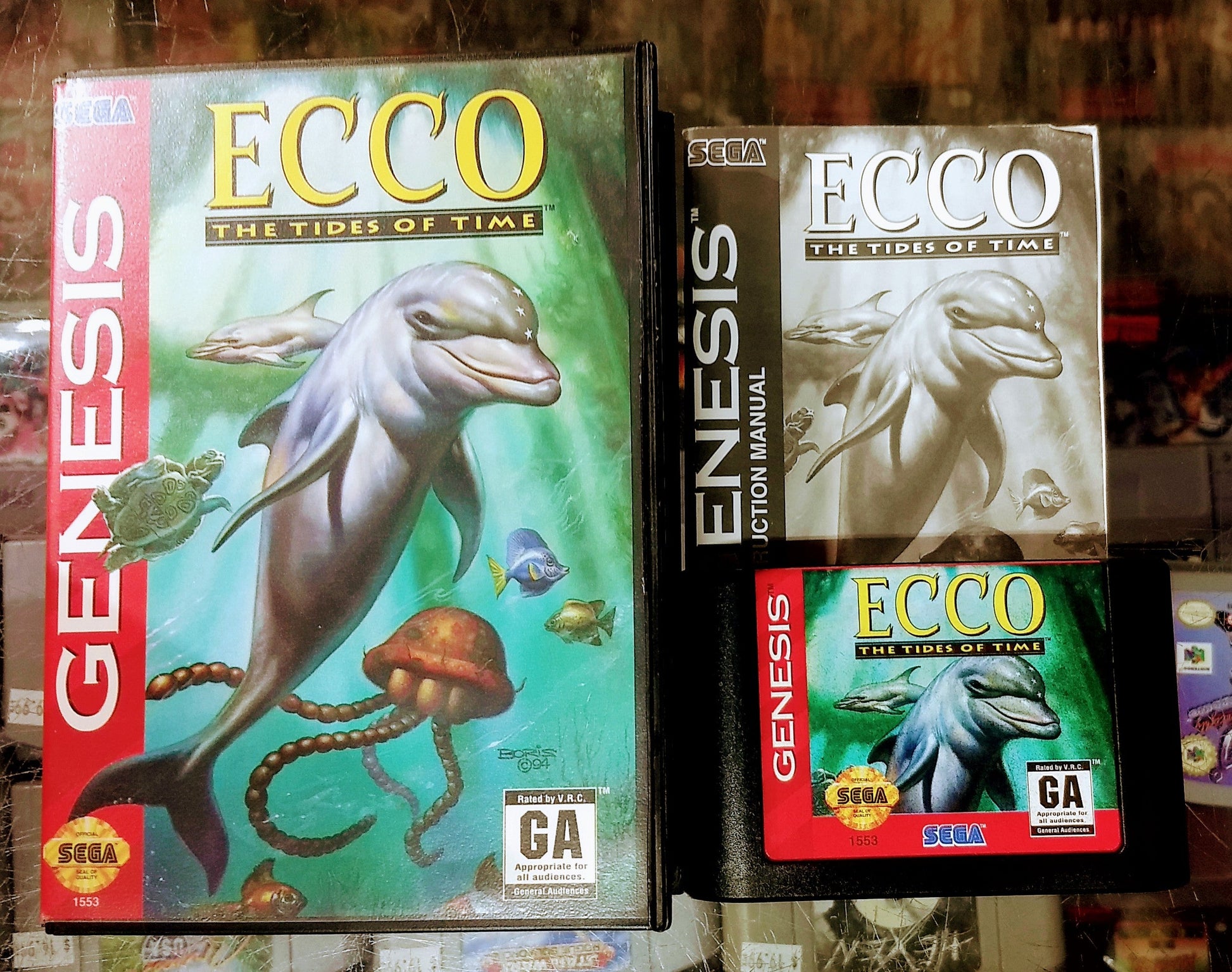 ECCO THE TIDES OF TIME (SEGA GENESIS SG) - jeux video game-x