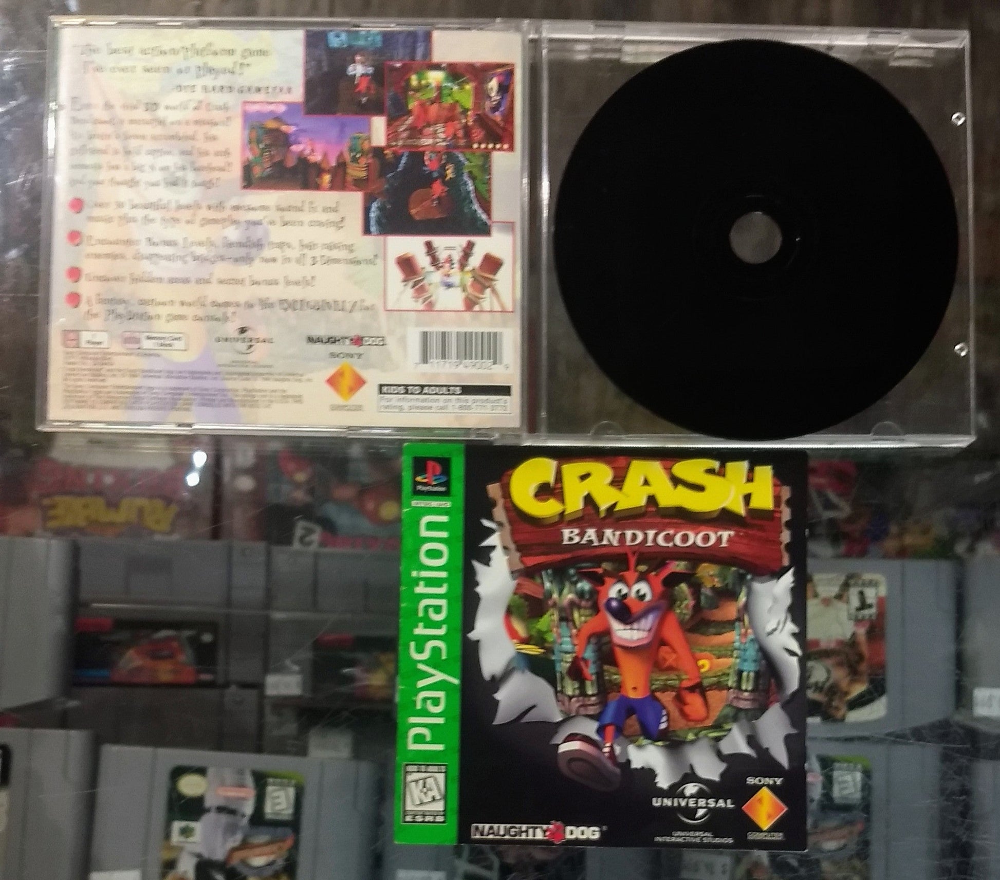 CRASH BANDICOOT GREATEST HITS (PLAYSTATION PS1) - jeux video game-x