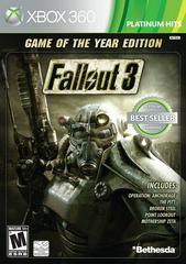 FALLOUT 3 GAME OF THE YEAR EDITION GOTY PLATINUM HITS XBOX 360 X360 - jeux video game-x