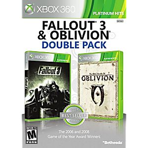 FALLOUT 3 & OBLIVION DOUBLE PACK PLATINUM HITS (XBOX 360 X360) - jeux video game-x