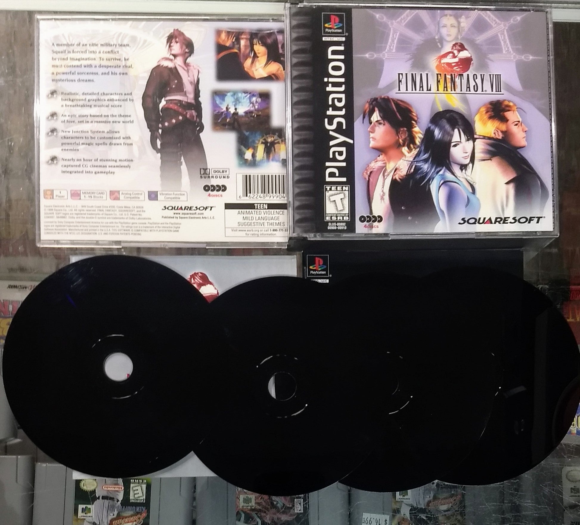 FINAL FANTASY VIII 8 (PLAYSTATION PS1) - jeux video game-x