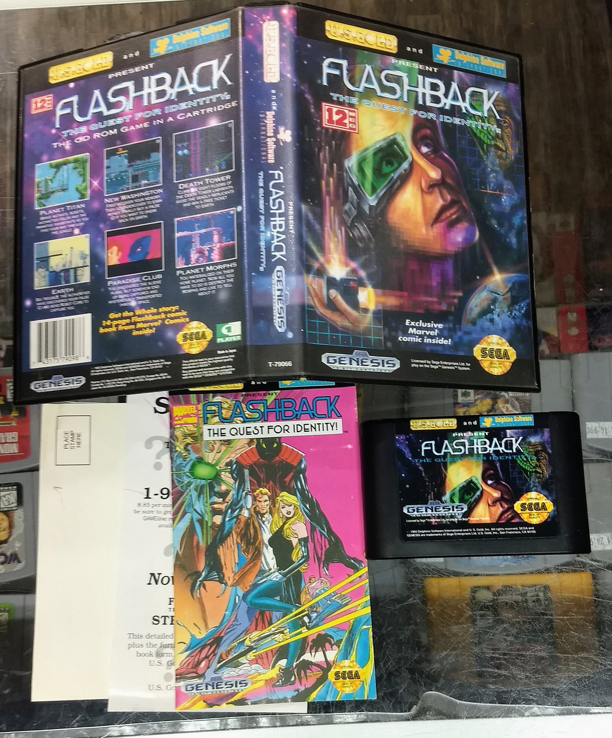 FLASHBACK THE QUEST FOR IDENTITY SEGA GENESIS SG - jeux video game-x