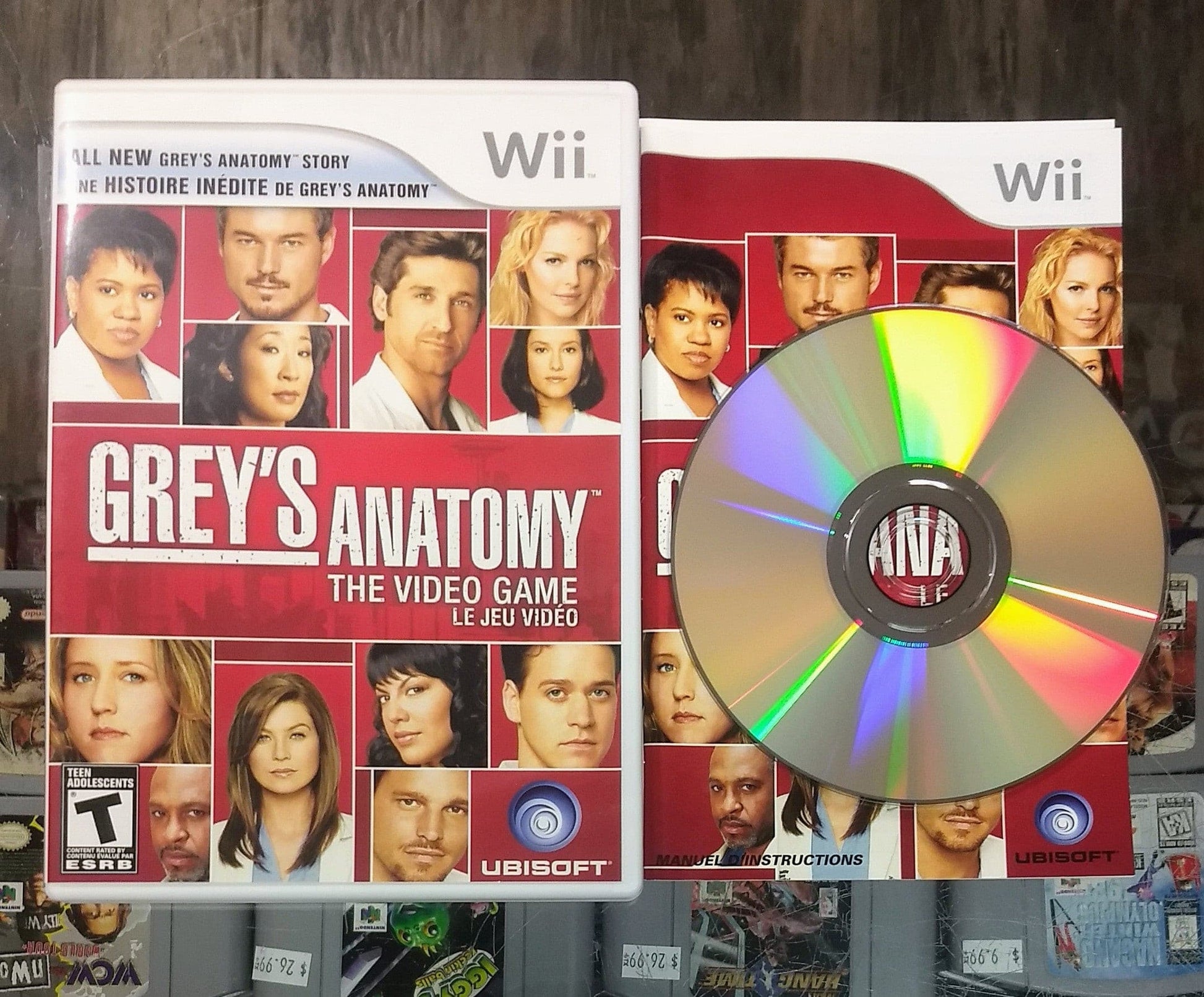 GREY'S ANATOMY THE VIDEO GAME NINTENDO WII - jeux video game-x