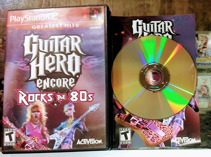 GUITAR HERO ENCORE ROCKS THE 80'S GREATEST HITS (PLAYSTATION 2 PS2) - jeux video game-x