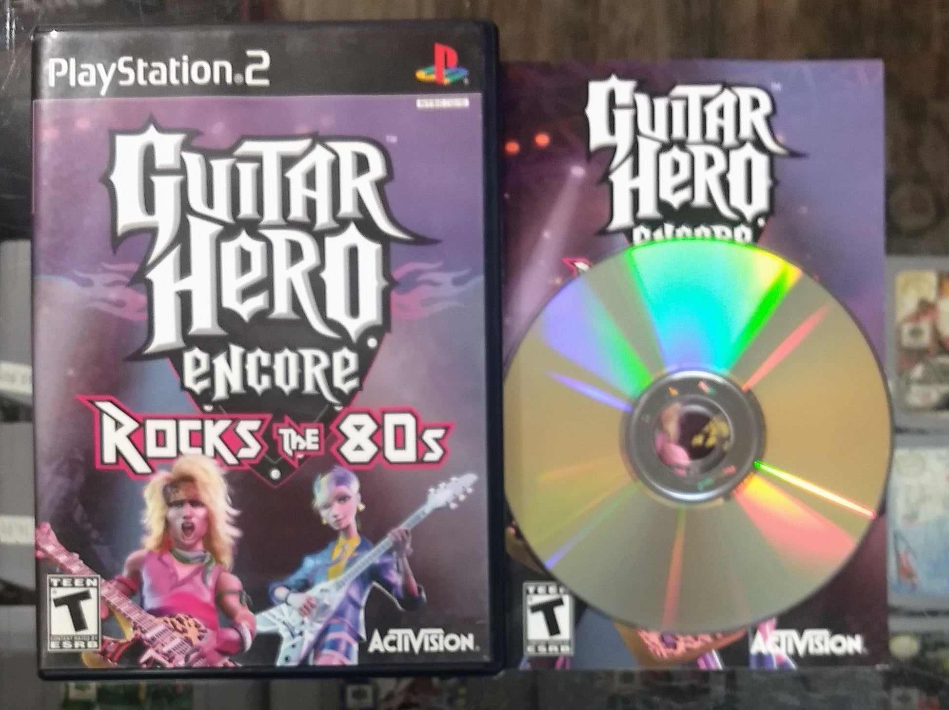 GUITAR HERO ENCORE ROCKS THE 80'S (PLAYSTATION 2 PS2) - jeux video game-x