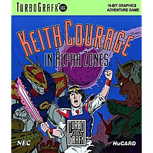 KEITH COURAGE IN ALPHA ZONES TURBOGRAFX16 TG16 - jeux video game-x