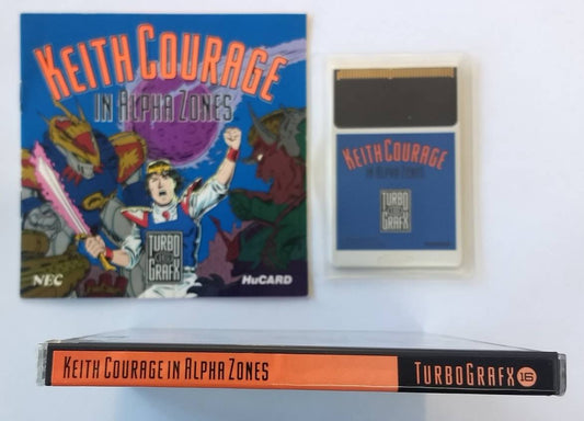 KEITH COURAGE IN ALPHA ZONES TURBOGRAFX16 TG16 - jeux video game-x