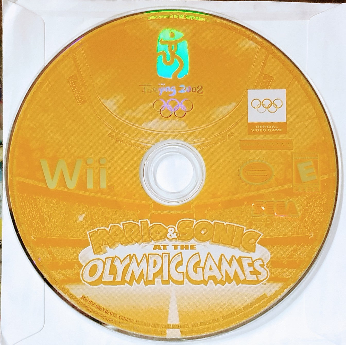 MARIO AND SONIC AT THE OLYMPIC GAMES BEIJING 2008 (NINTENDO WII) - jeux video game-x