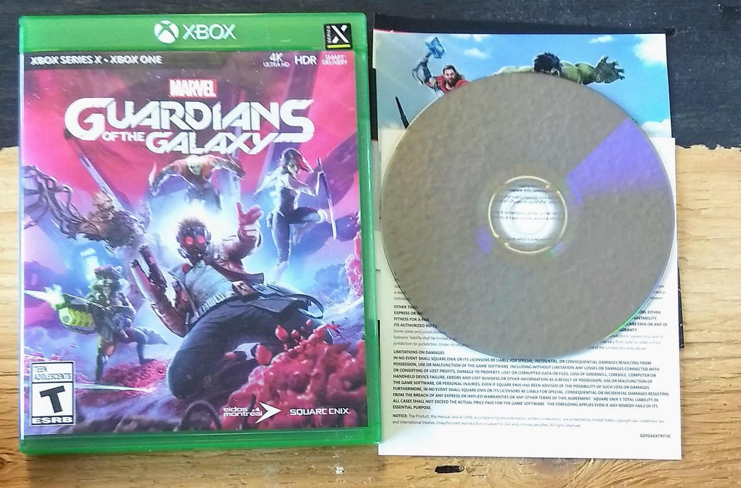 MARVEL'S GUARDIANS OF THE GALAXY XBOX ONE XONE ET XBOX SERIES X XSERIES - jeux video game-x