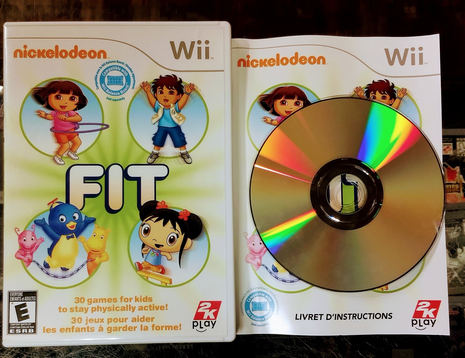 NICKELODEON FIT NINTENDO WII - jeux video game-x