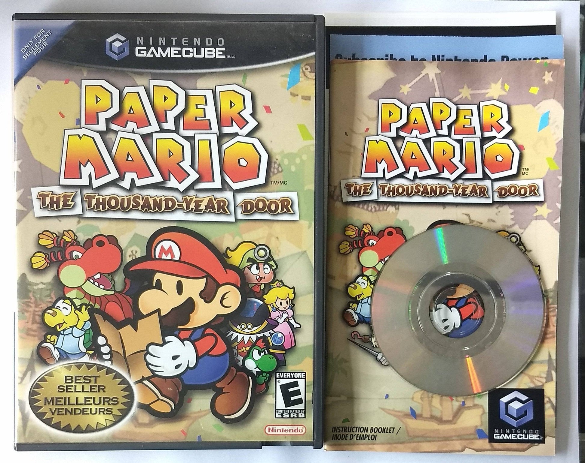 PAPER MARIO THE THOUSAND YEAR DOOR NINTENDO GAMECUBE NGC - jeux video game-x