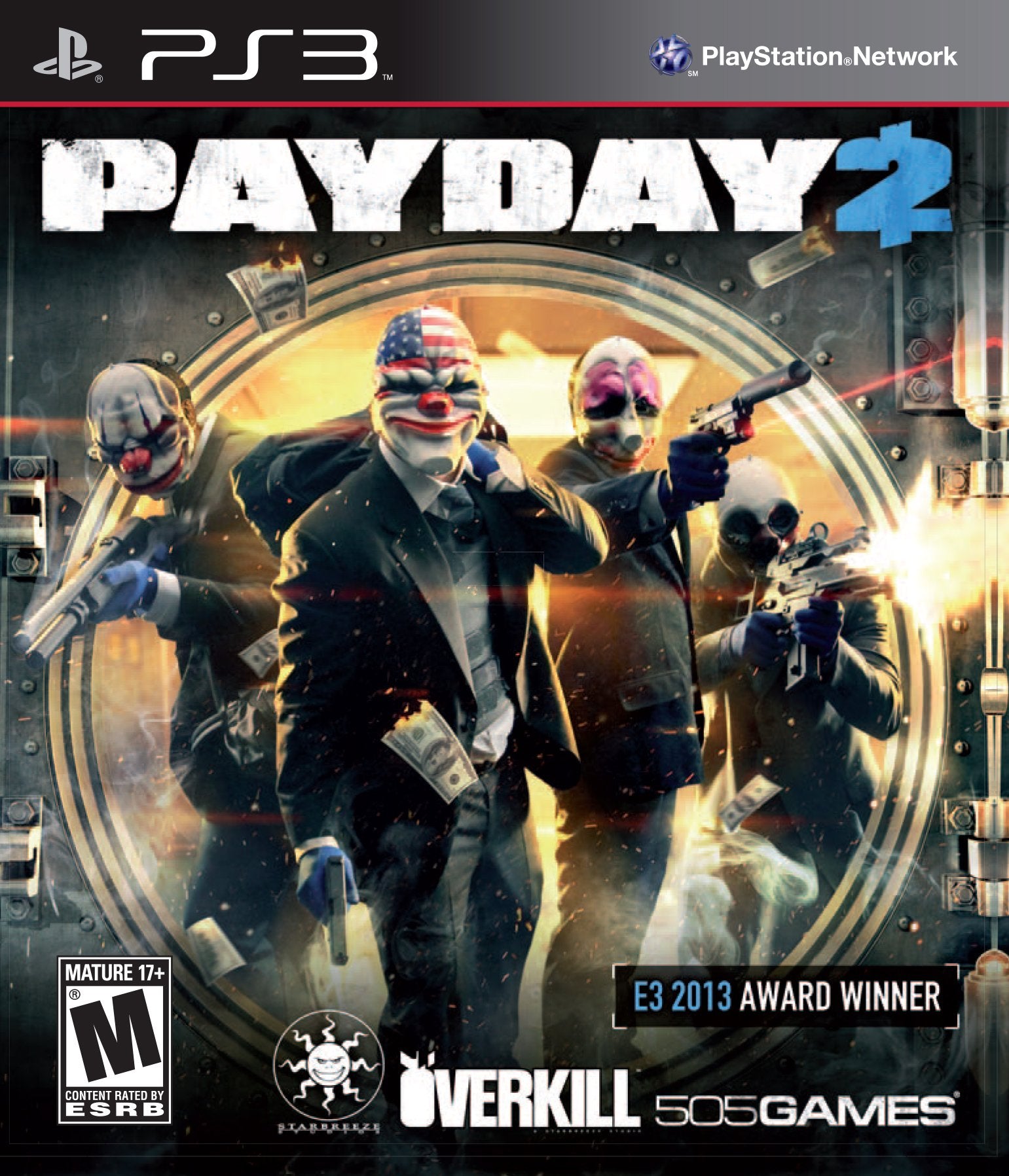 PAYDAY 2 Playstation 3 Ps3 - jeux video game-x