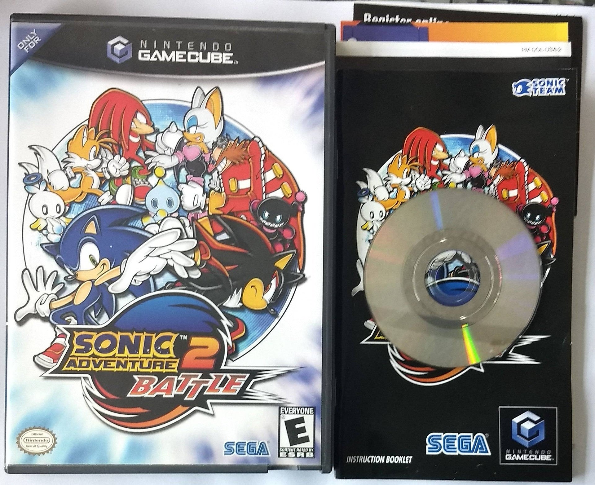 SONIC ADVENTURE 2 BATTLE NINTENDO GAMECUBE NGC | jeux video game-x