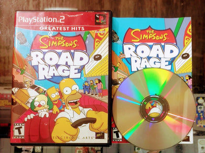 THE SIMPSONS: ROAD RAGE GREATEST HITS (PLAYSTATION 2 PS2) - jeux video game-x