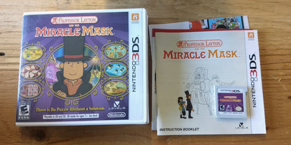 PROFESSOR LAYTON AND THE MIRACLE MASK (NINTENDO 3DS) - jeux video game-x