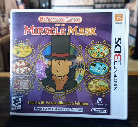 PROFESSOR LAYTON AND THE MIRACLE MASK (NINTENDO 3DS) - jeux video game-x