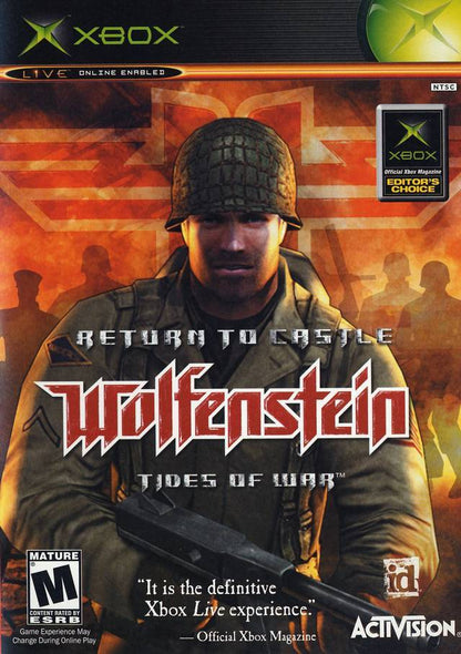 RETURN TO CASTLE WOLFENSTEIN RTCW (XBOX) - jeux video game-x