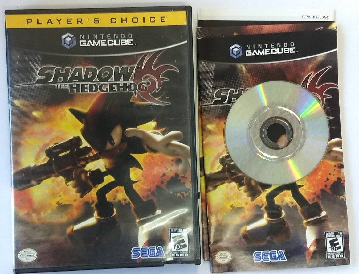 SHADOW THE HEDGEHOG PLAYERS CHOICE NINTENDO GAMECUBE NGC - jeux video game-x