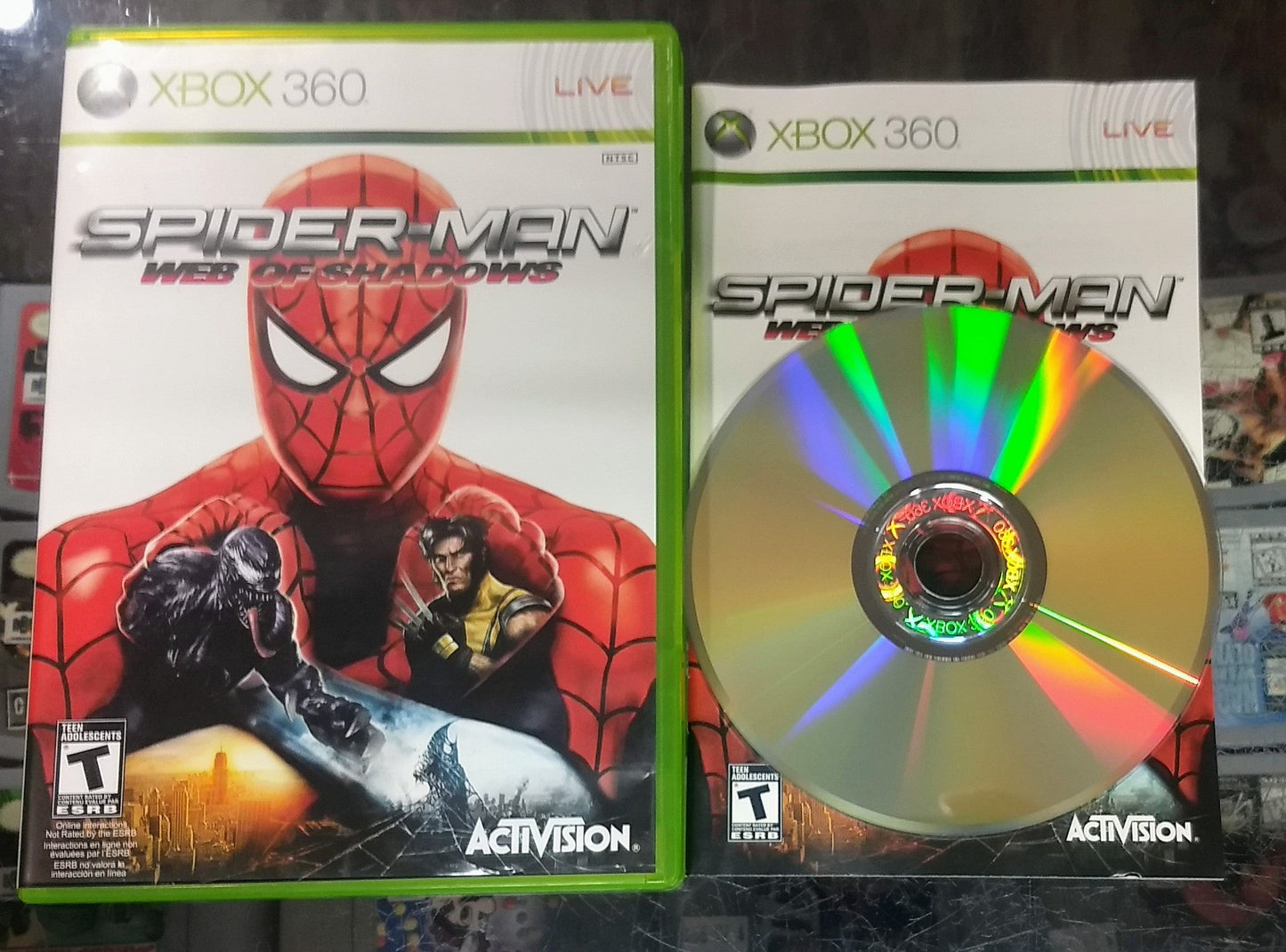 SPIDERMAN WEB OF SHADOWS (XBOX 360 X360) - jeux video game-x