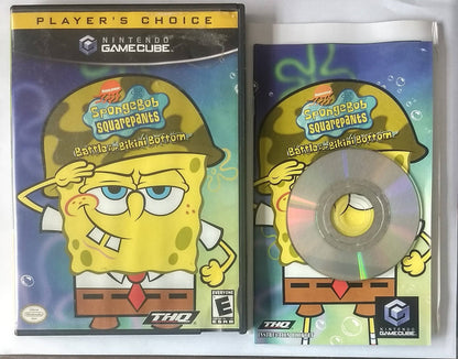 SPONGEBOB SQUAREPANTS BATTLE FOR BIKINI BOTTOM PLAYER'S CHOICE NINTENDO GAMECUBE NGC - jeux video game-x