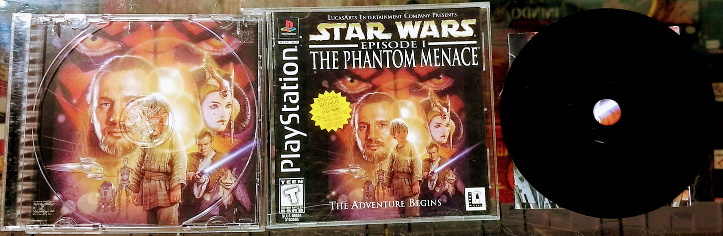 STAR WARS EPISODE 1 THE PHANTOM MENACE (PLAYSTATION PS1) - jeux video game-x