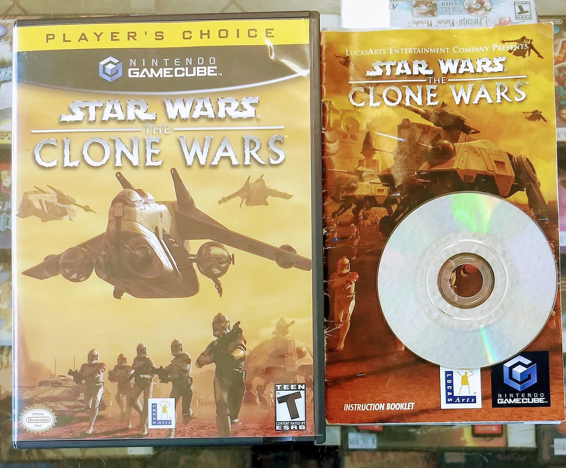 STAR WARS THE CLONE WARS PLAYERS CHOICE (NINTENDO GAMECUBE NGC) - jeux video game-x