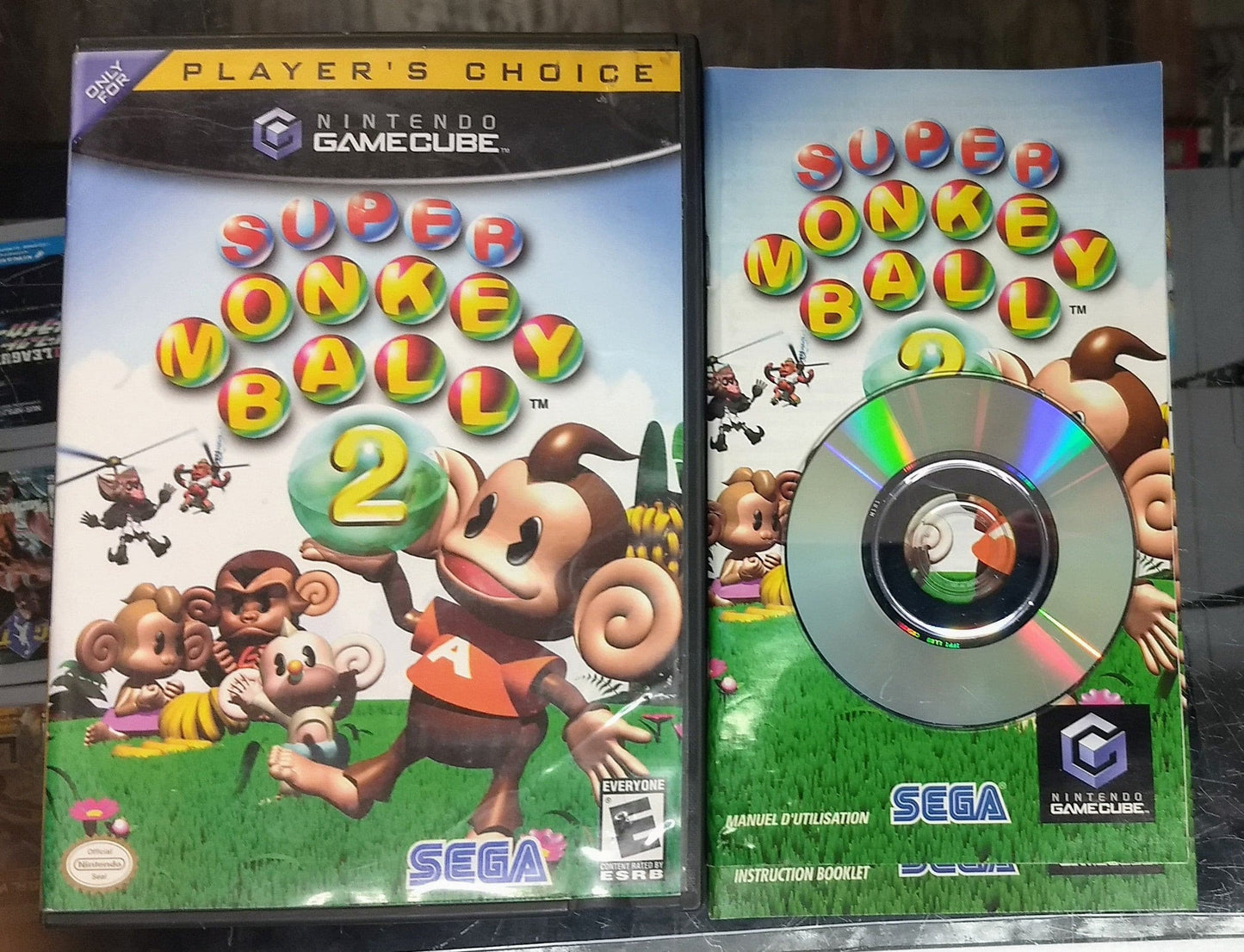 SUPER MONKEY BALL 2 PLAYERS CHOICE NINTENDO GAMECUBE NGC - jeux video game-x