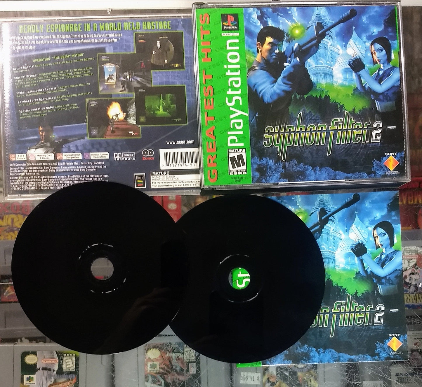 SYPHON FILTER 2 GREATEST HITS (PLAYSTATION PS1) - jeux video game-x