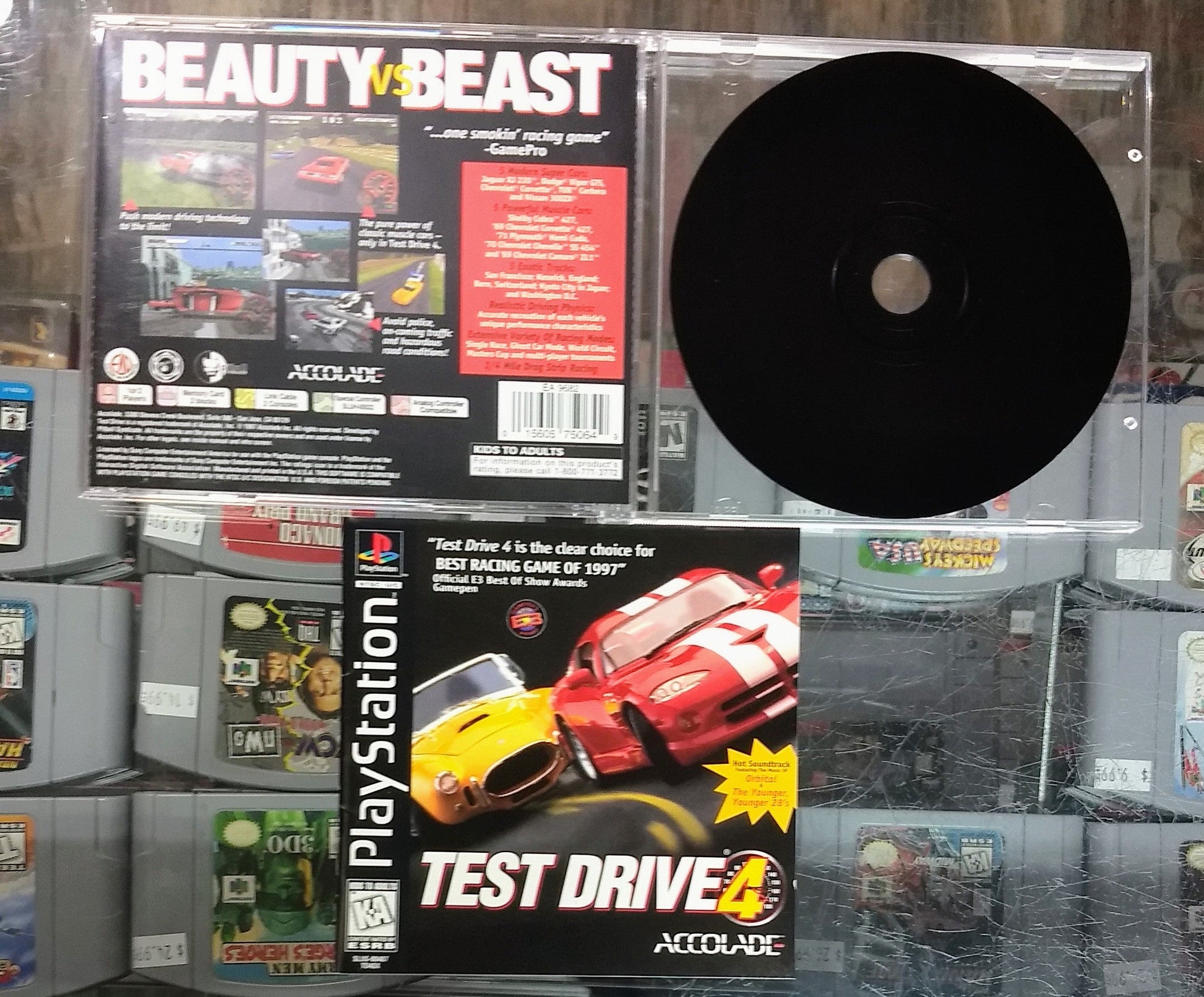 TEST DRIVE 4 (PLAYSTATION PS1) - jeux video game-x