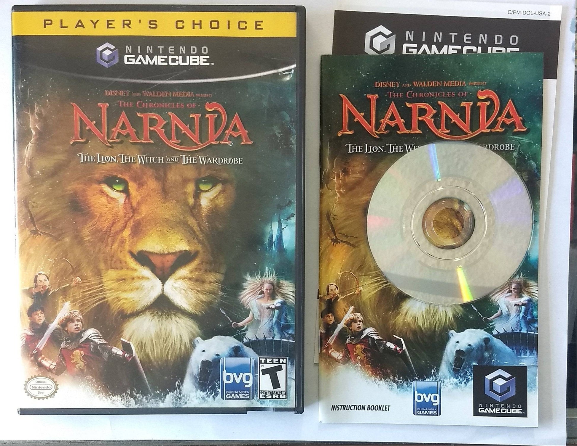 THE CHRONICLES OF NARNIA THE LION THE WITCH AND THE WARDROBE PLAYER'S CHOICE (NINTENDO GAMECUBE NGC) - jeux video game-x