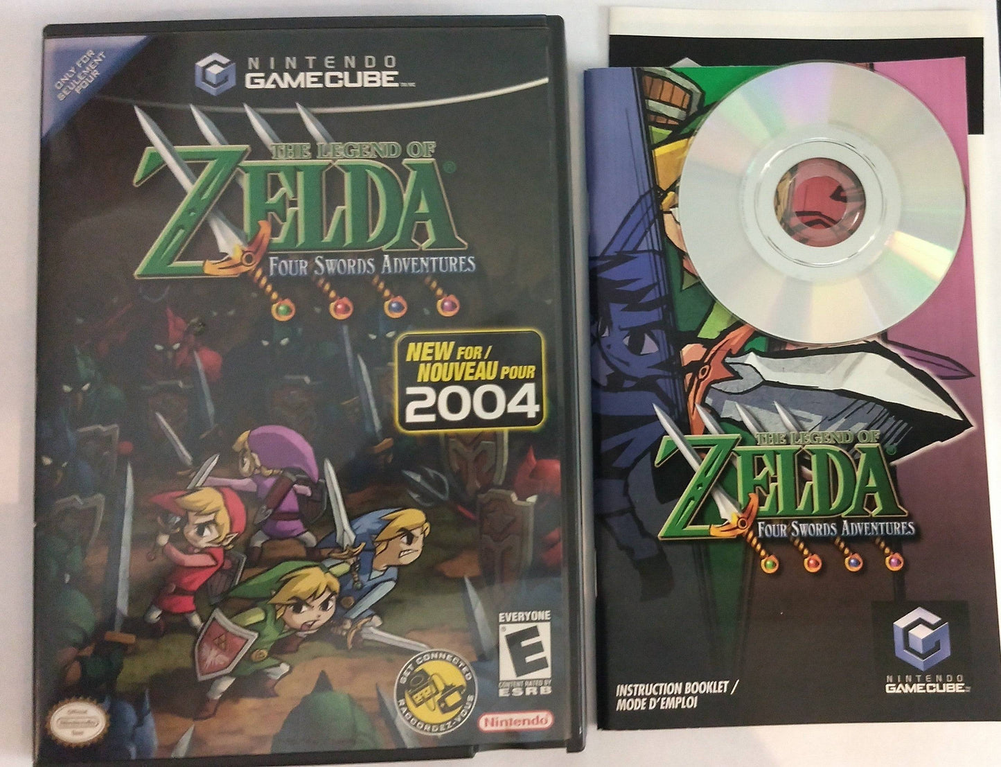 THE LEGEND OF ZELDA FOUR SWORDS ADVENTURES NINTENDO GAMECUBE NGC - jeux video game-x