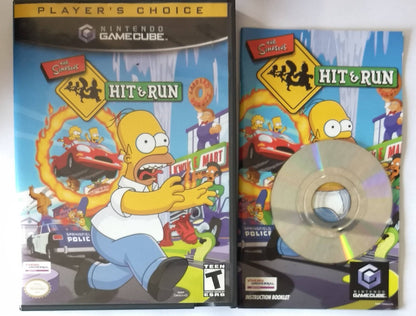 THE SIMPSONS HIT AND RUN PLAYERS CHOICE (NINTENDO GAMECUBE NGC) - jeux video game-x