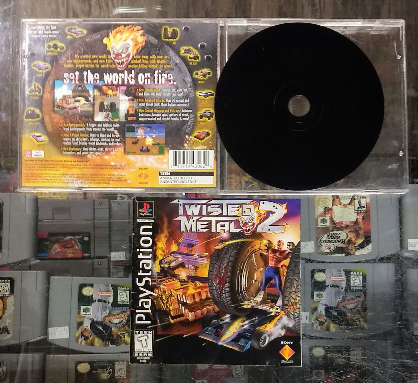 TWISTED METAL 2 (PLAYSTATION PS1) - jeux video game-x