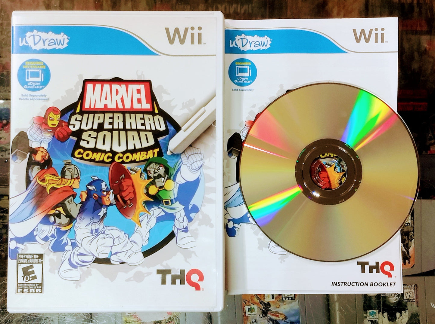 UDRAW MARVEL SUPER HERO SQUAD: COMIC COMBAT NINTENDO WII - jeux video game-x