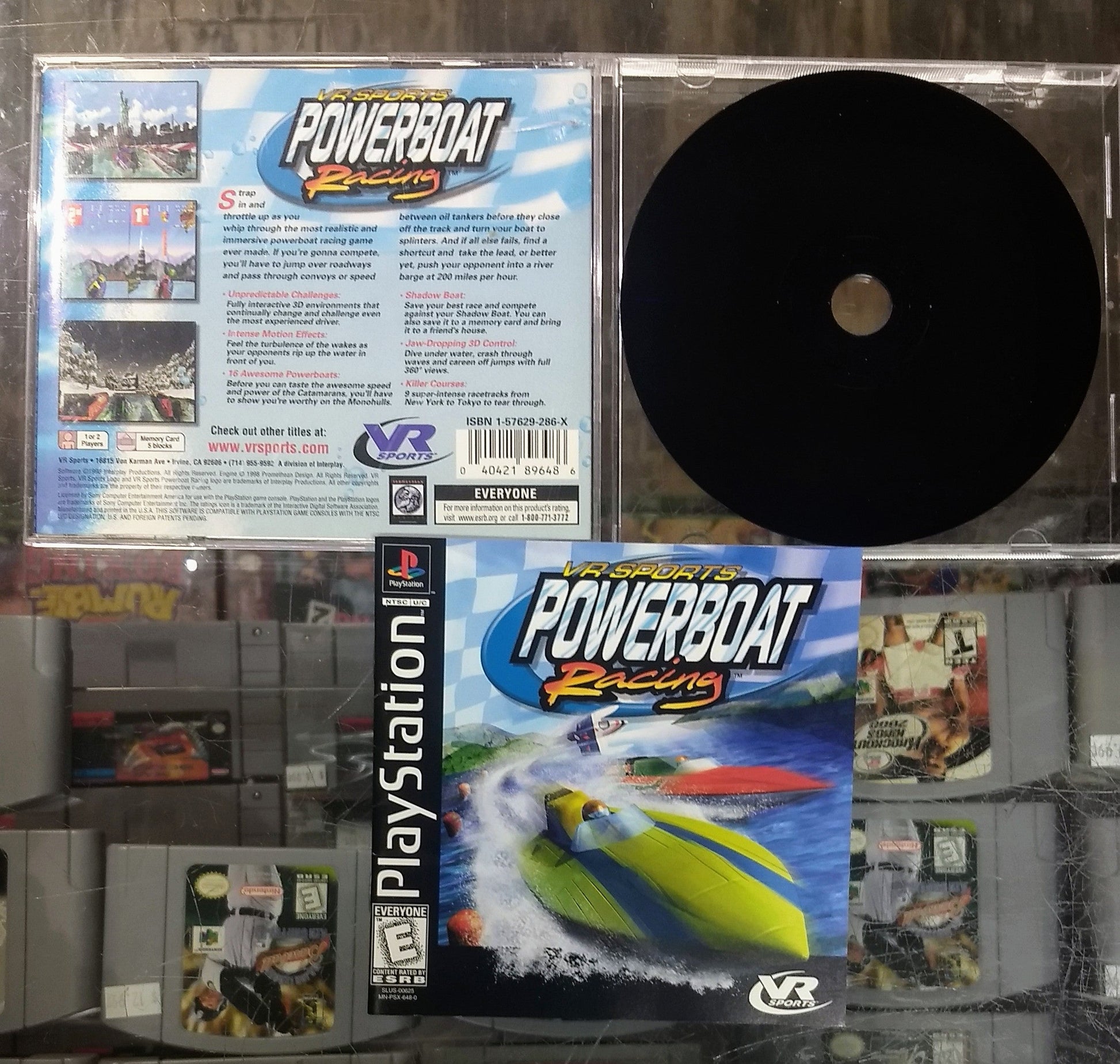 VR SPORTS POWERBOAT RACING (PLAYSTATION PS1) - jeux video game-x