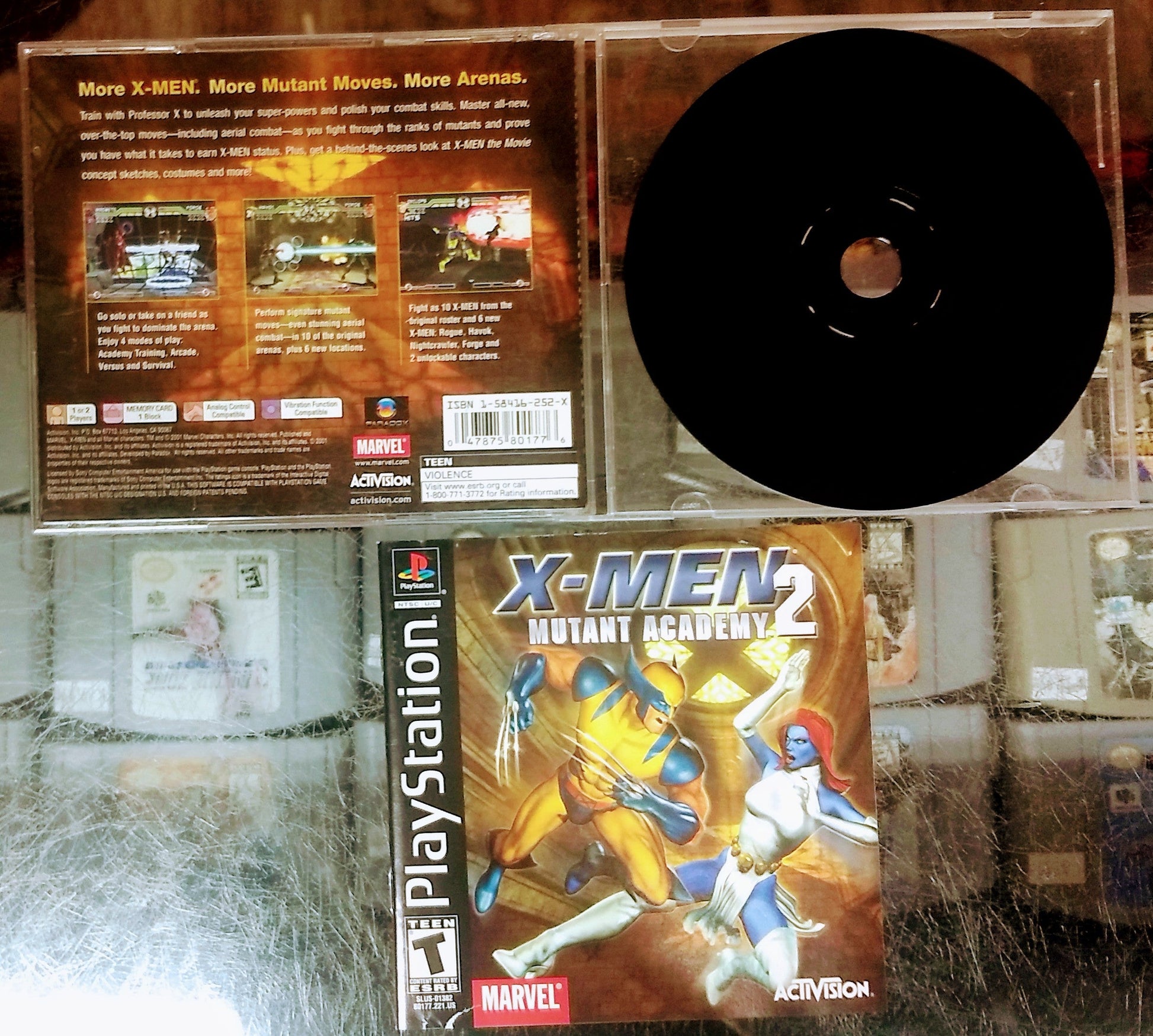 X-MEN MUTANT ACADEMY 2 (PS1 PLAYSTATION) | jeux video game-x