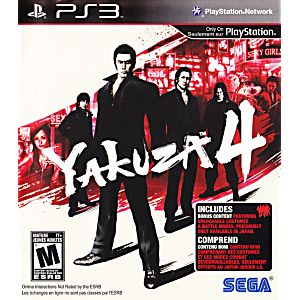 YAKUZA 4 (PLAYSTATION 3 PS3) - jeux video game-x