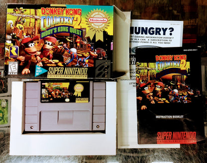 DONKEY KONG COUNTRY 2 PLAYERS CHOICE EN BOITE (SUPER NINTENDO SNES) - jeux video game-x