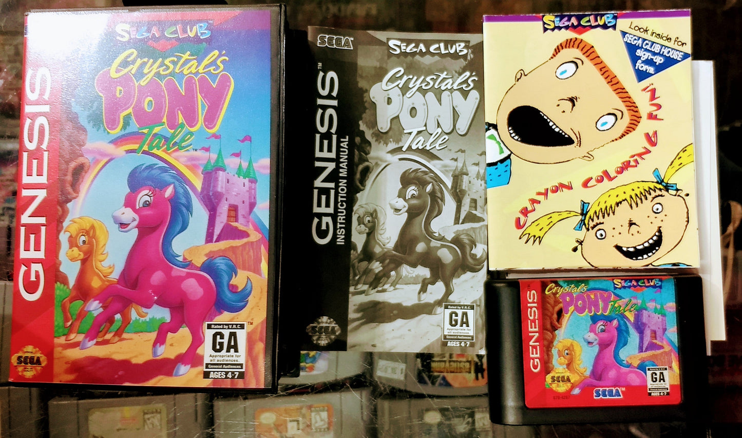 CRYSTAL'S PONY TALE SEGA GENESIS SG - jeux video game-x