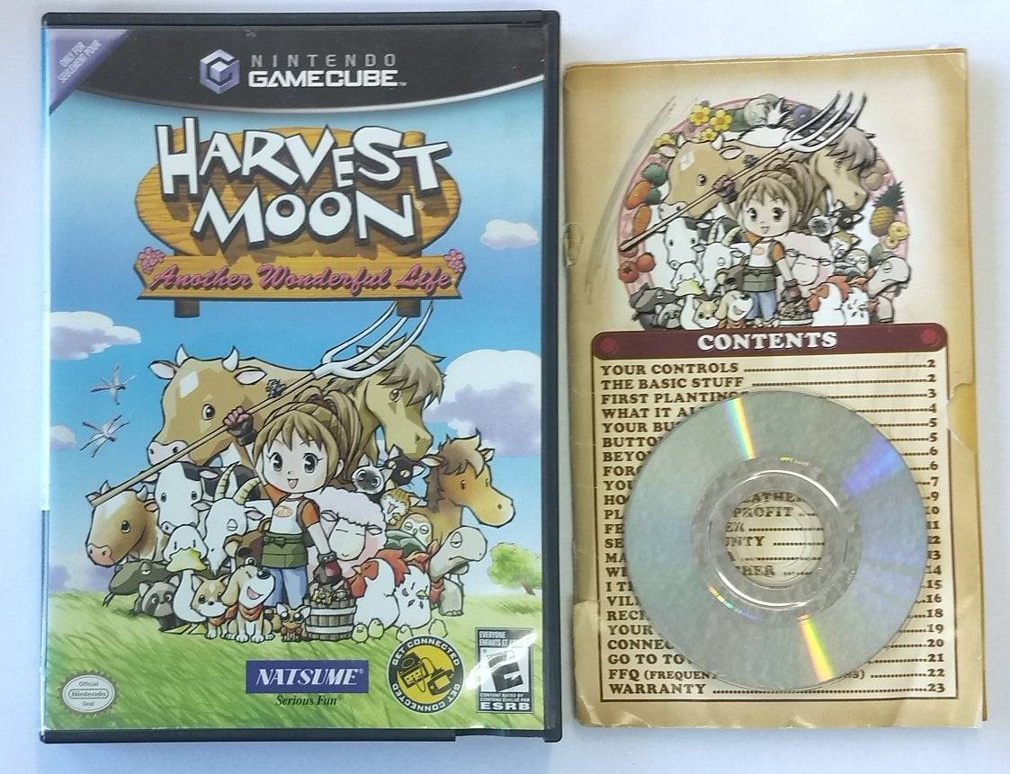 HARVEST MOON ANOTHER WONDERFUL LIFE NINTENDO GAMECUBE NGC - jeux video game-x