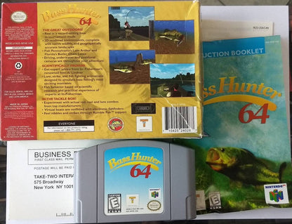 BASS HUNTER 64 EN BOITE NINTENDO 64 N64 - jeux video game-x