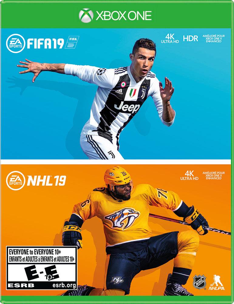 BUNDLE FIFA 19 / NHL19 (XBOX ONE XONE) - jeux video game-x