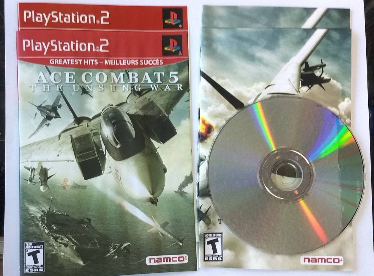 ACE COMBAT 5 UNSUNG WAR GREATEST HITS (PLAYSTATION 2 PS2) - jeux video game-x