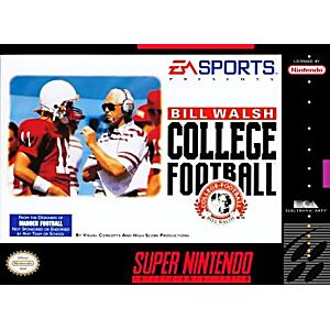 BILL WALSH COLLEGE FOOTBALL SUPER NINTENDO SNES - jeux video game-x