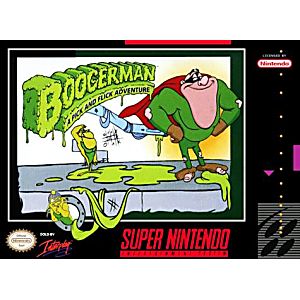 BOOGERMAN: A PICK AND FLICK ADVENTURE (SUPER NINTENDO SNES) - jeux video game-x