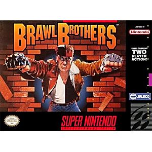 BRAWL BROTHERS (SUPER NINTENDO SNES) - jeux video game-x