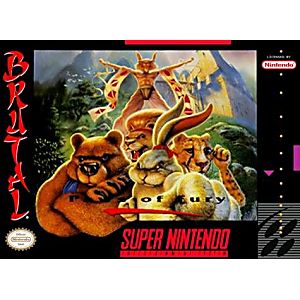 BRUTAL PAWS OF FURY (SUPER NINTENDO SNES) - jeux video game-x