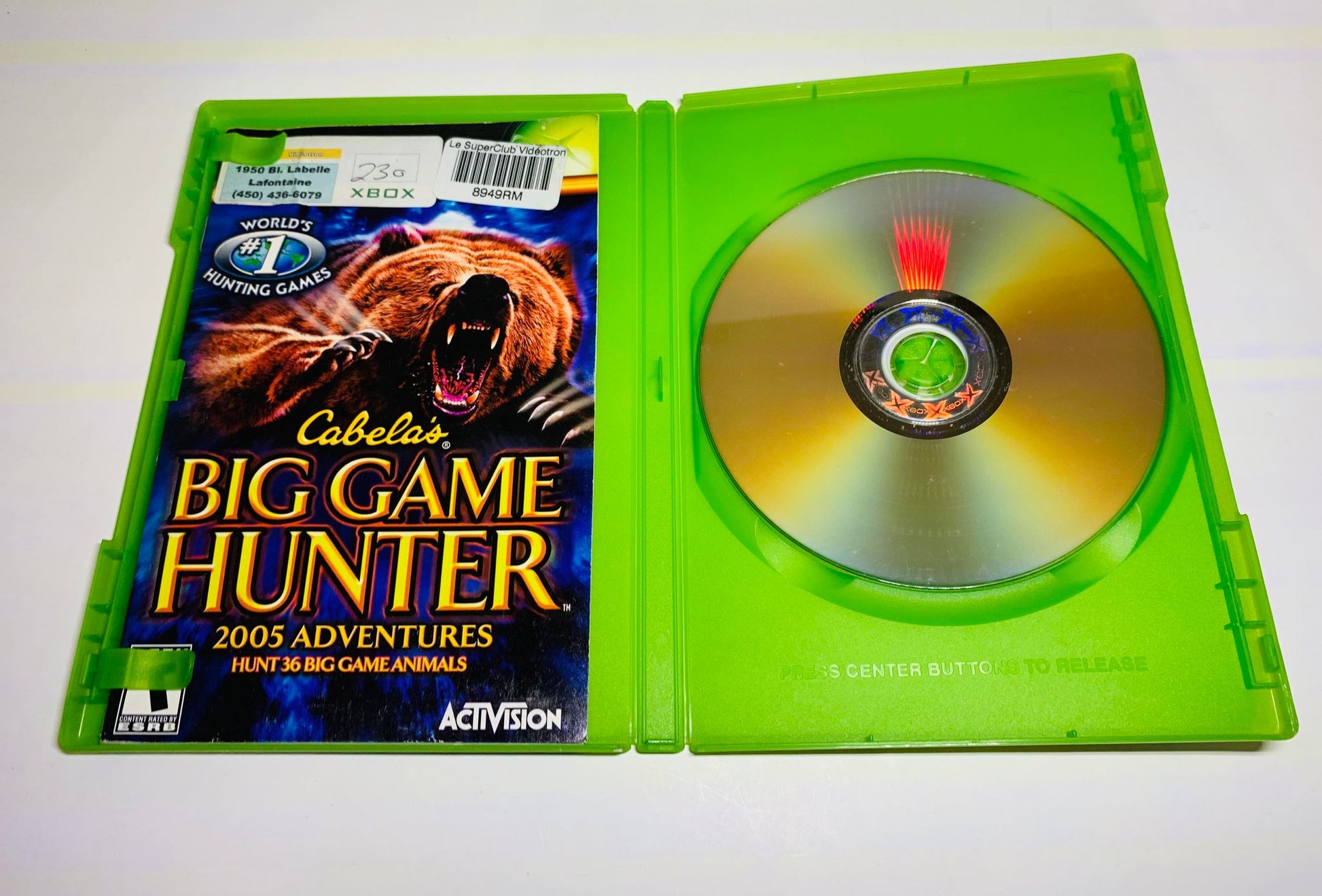 CABELA'S BIG GAME HUNTER 2005 ADVENTURES (XBOX) - jeux video game-x